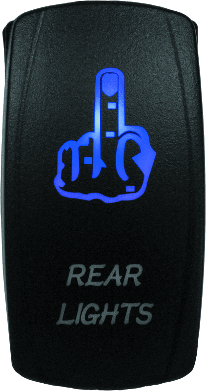 DragonFire Racing Lighted Switch Finger Rear Light On/Off Blue Relays DragonFire Racing
