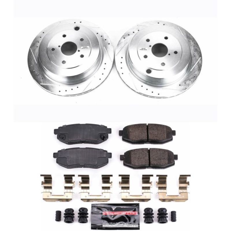 Power Stop 06-07 Subaru B9 Tribeca Rear Z23 Evolution Sport Brake Kit Brake Kits - Performance D&S PowerStop