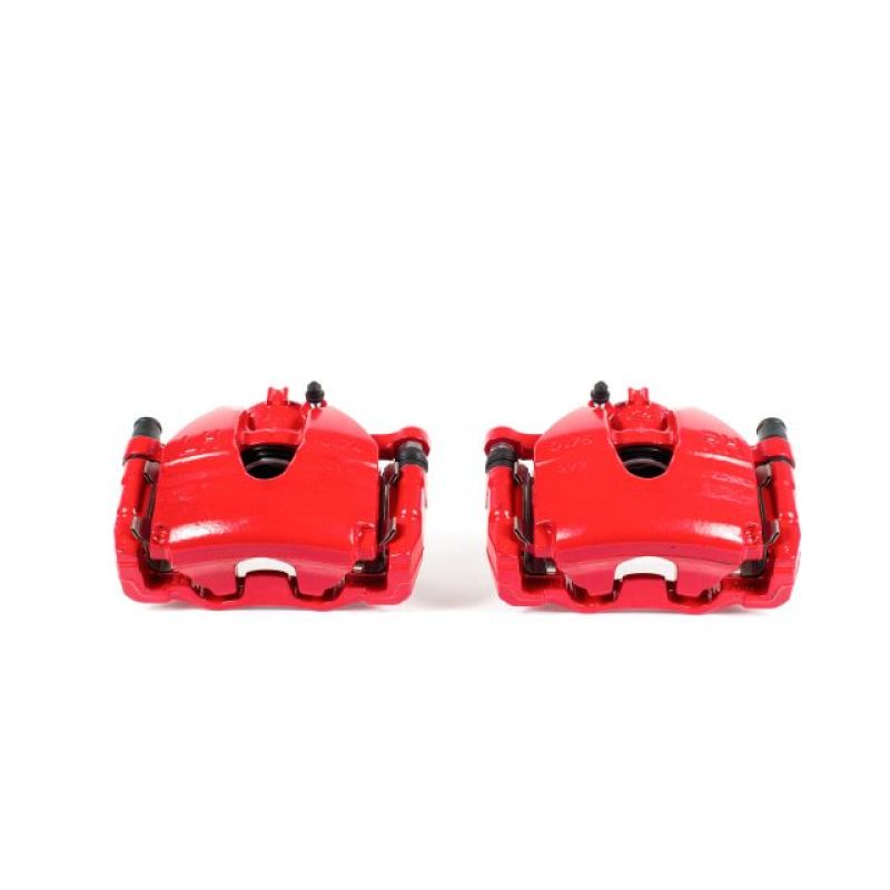 Power Stop 07-08 Infiniti G35 Front Red Calipers w/Brackets - Pair Brake Calipers - Perf PowerStop