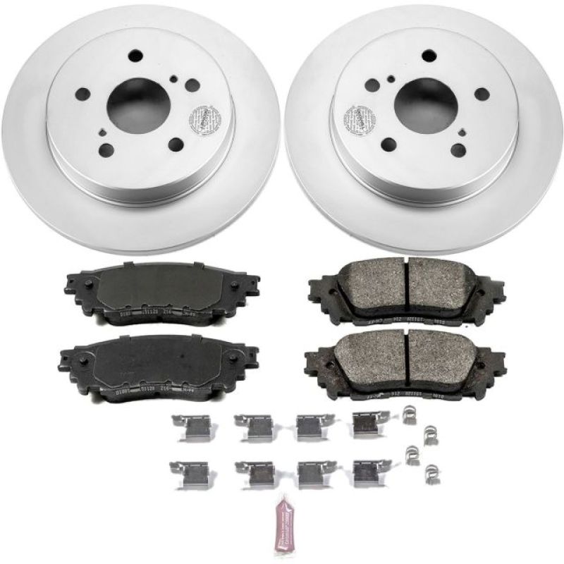 Power Stop 15-17 Lexus NX200t Rear Z17 Evolution Geomet Coated Brake Kit Brake Kits - Performance Blank PowerStop