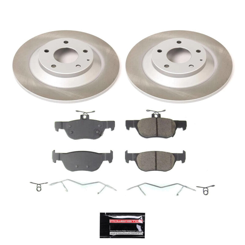 Power Stop 20-22 Mazda CX-30 Rear Semi-Coated Rotor Kit Brake Kits - Performance Blank PowerStop