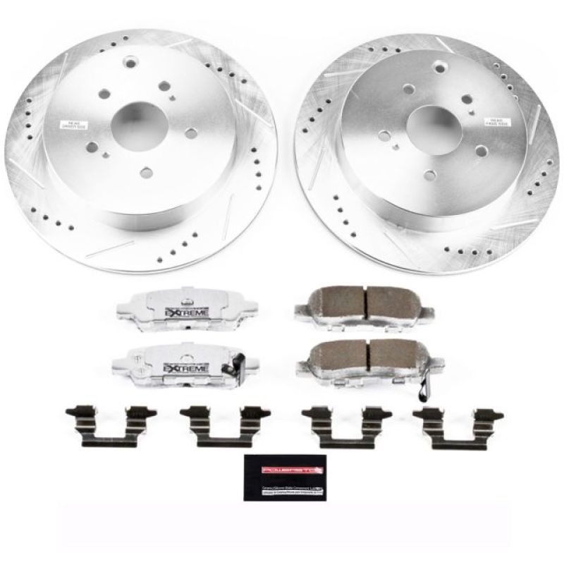 Power Stop 09-13 Suzuki Grand Vitara Rear Z26 Street Warrior Brake Kit Brake Kits - Performance D&S PowerStop