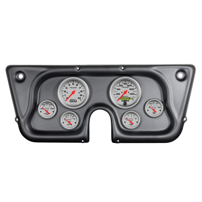 Autometer Ultra-Lite 67-72 Chevy Truck C/K/K5/Suburban Dash Kit 6pc Tach/MPH/Fuel/Oil/WTMP/Volt Gauges AutoMeter