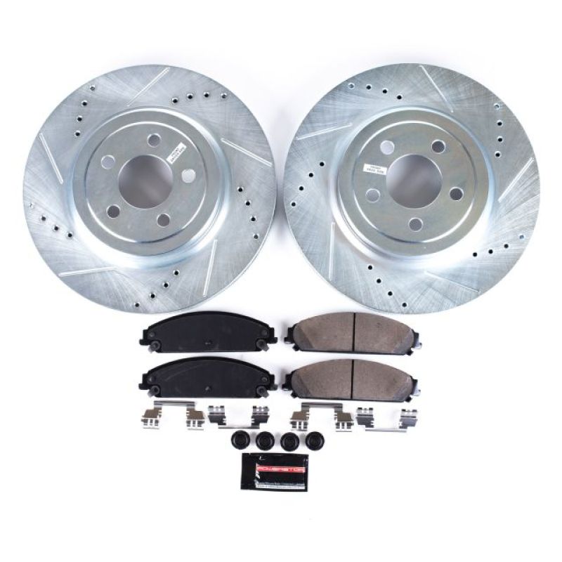 Power Stop 05-19 Chrysler 300 Front Z23 Evolution Sport Brake Kit Brake Kits - Performance D&S PowerStop