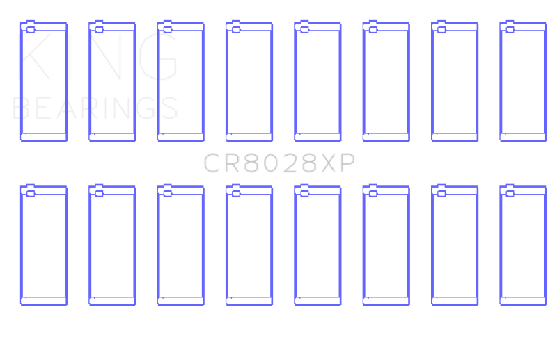 King Engine Bearings Chevrolet Custom Performance (Size STDX) Connecting Rod Bearing Set Connecting Rods King Engine Bearings