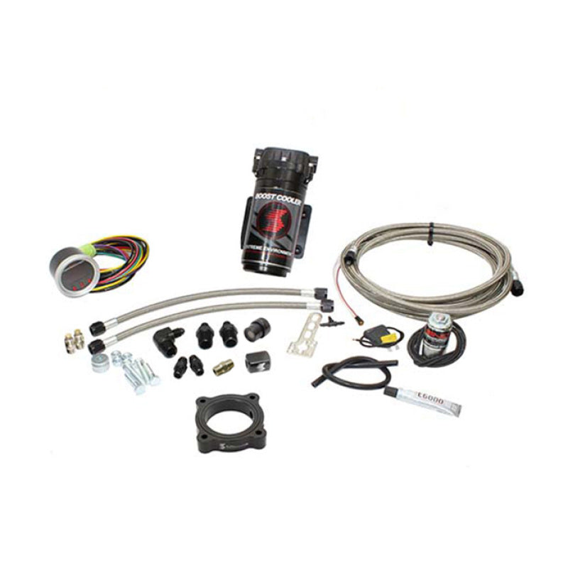 Snow Performance 15-17 Mustang EcB Stg 2 Bst Cooler Water Injection Kit (SS Brded Line/4AN) w/o Tank Water Meth Kits Snow Performance