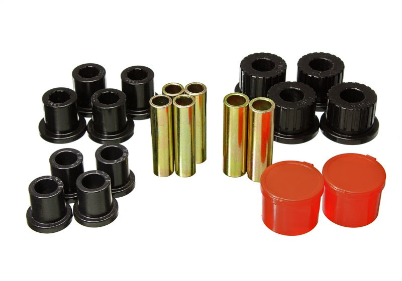 Energy Suspension 98-11 Ford Ranger 2/4WD Rear Leaf Spring Bushing Set - Black Bushing Kits Energy Suspension