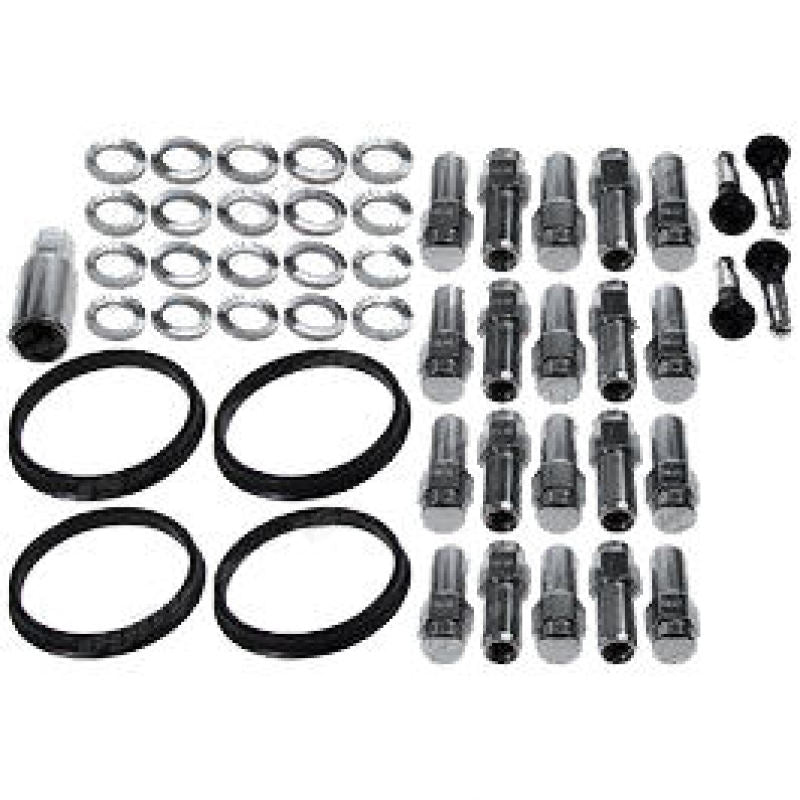 Race Star 1/2in Ford Closed End Deluxe Lug Kit (Off Set Washers) - 20 PK Lug Nuts Race Star