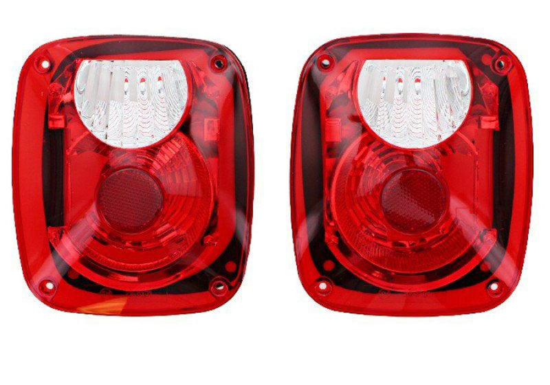 Rampage 1976-1983 Jeep CJ5 Taillight Conversion Kit - Brite Tail Lights Rampage