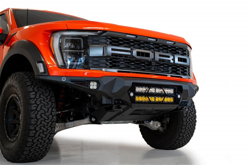 Addictive Desert Designs 2021+ Ford Raptor Bomber Front Bumper w/ Dual 20IN LED Mounts Bumpers - Steel Addictive Desert Designs
