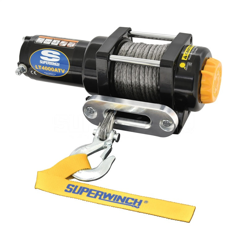 Superwinch 4000 LBS 12V DC 3/16in x 50ft Synthetic Rope LT4000 Winch Winches Superwinch