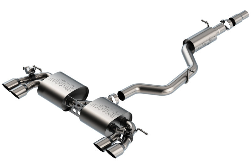Borla 18-19 VW Golf R MK7.5 2.0L S-Type CatBack Exhaust w/ Resonator Catback Borla