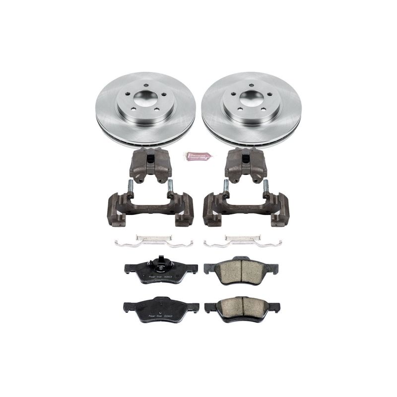Power Stop 08-10 Ford Escape Front Autospecialty Brake Kit w/Calipers Brake Kits - OE PowerStop