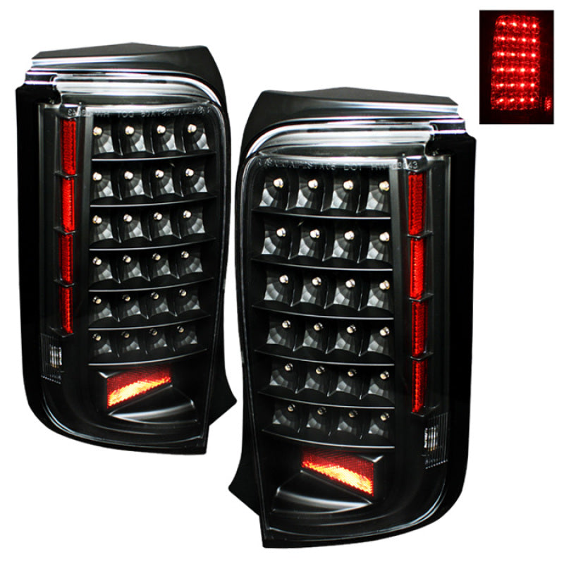 xTune Scion Xb 08-10 LED Tail Lights Black ALT-ON-TSXB08-LED-BK Tail Lights SPYDER