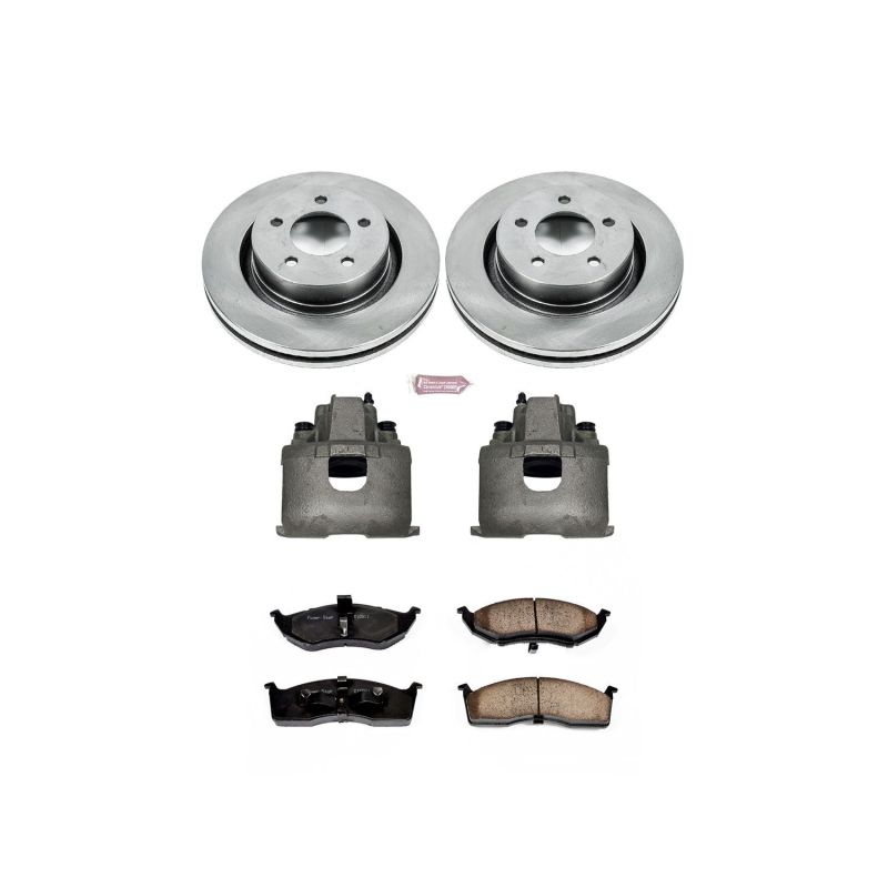 Power Stop 99-02 Chrysler 300M Front Autospecialty Brake Kit w/Calipers Brake Kits - OE PowerStop
