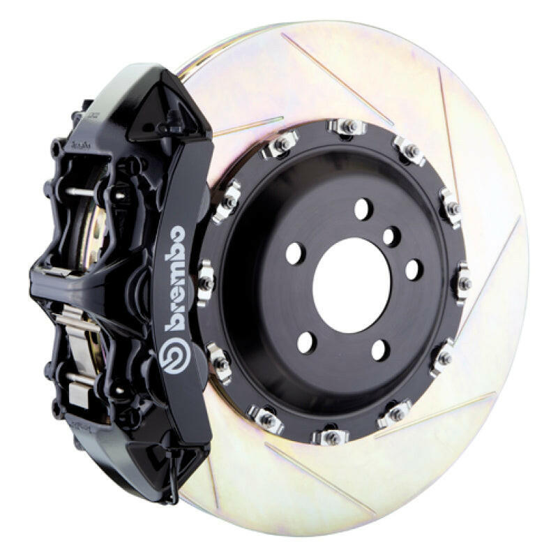Brembo 12-14 ML550 Front GT BBK 6 Piston Cast 411x34 2pc Rotor Slotted Type1-Black Brake Kits - Performance Slot Brembo