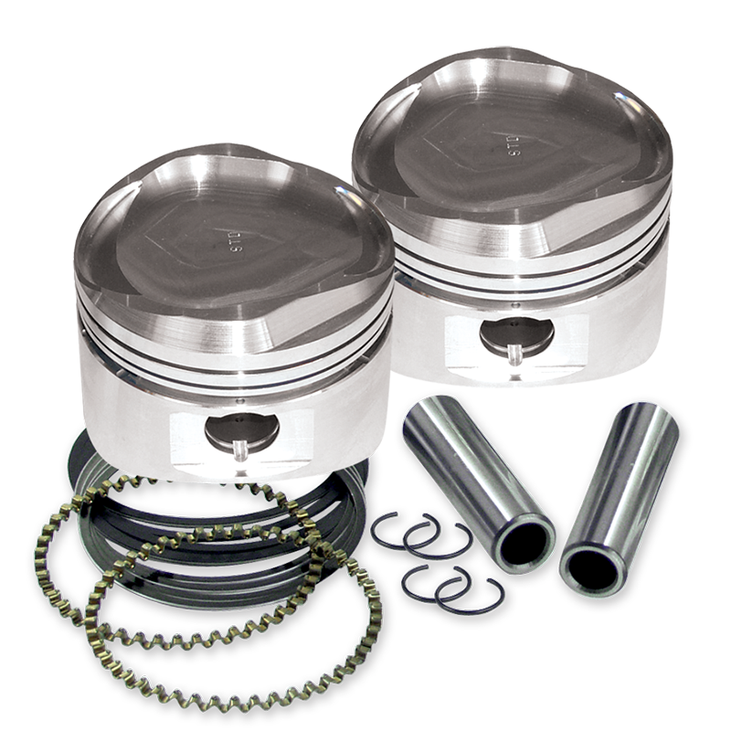 S&S Cycle 84-99 BT 89in Low Compression Stroker Pistons - Standard Piston Sets - Powersports S&S Cycle