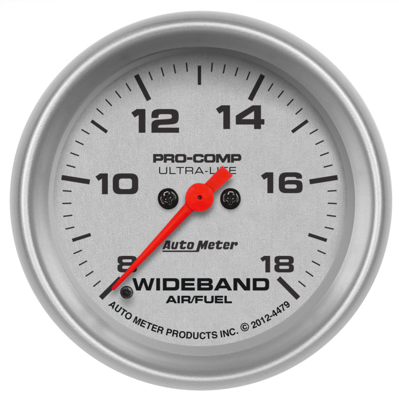 Autometer Ultra-Lite 2-5/8in Wideband Air/Fuel Ratio Analog (8:1-18:1 AFR) Gauges AutoMeter