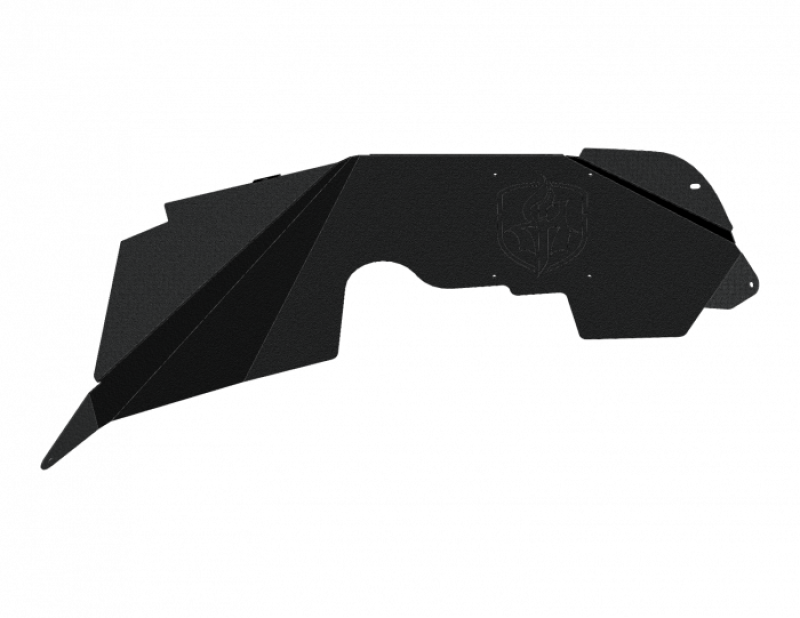 Road Armor 07-16 Jeep Wrangler JK Stealth Front Fender Liner Body Armor - Raw Fenders Road Armor