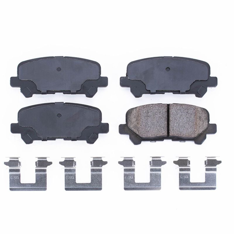 Power Stop 07-13 Acura MDX Rear Z17 Evolution Ceramic Brake Pads w/Hardware Brake Pads - OE PowerStop
