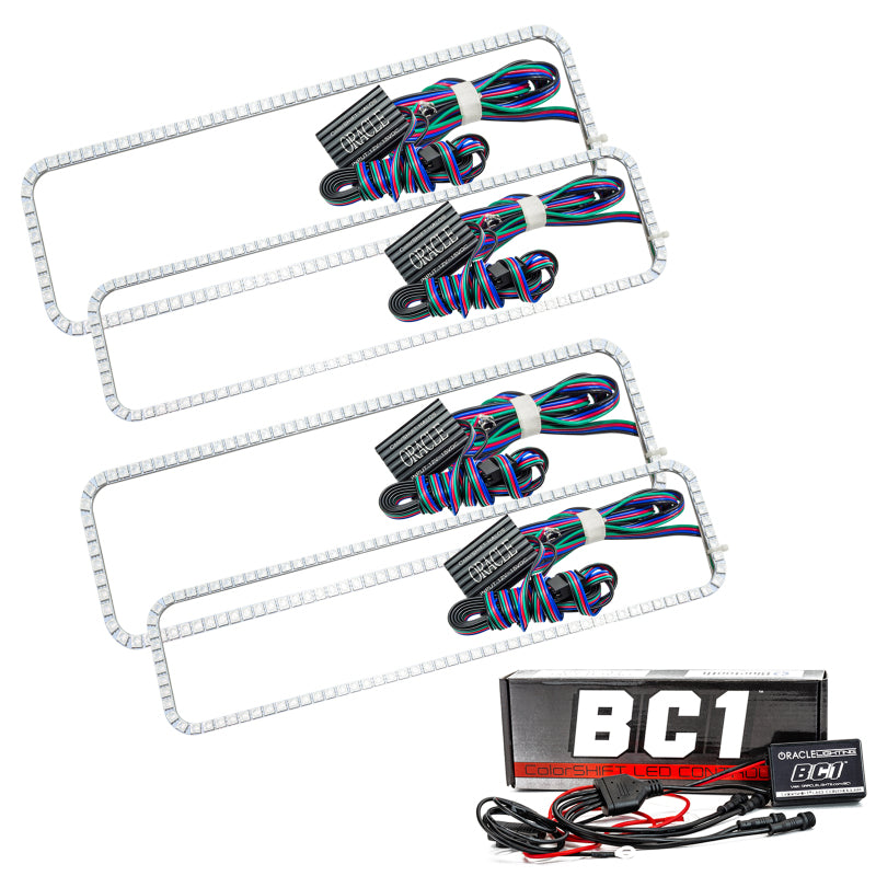 Oracle Ford F250 05-07 Halo Kit - ColorSHIFT w/ BC1 Controller Headlights ORACLE Lighting