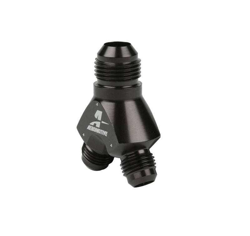 Aeromotive Y-Block - AN-08 - 2x AN-06 Fittings Aeromotive
