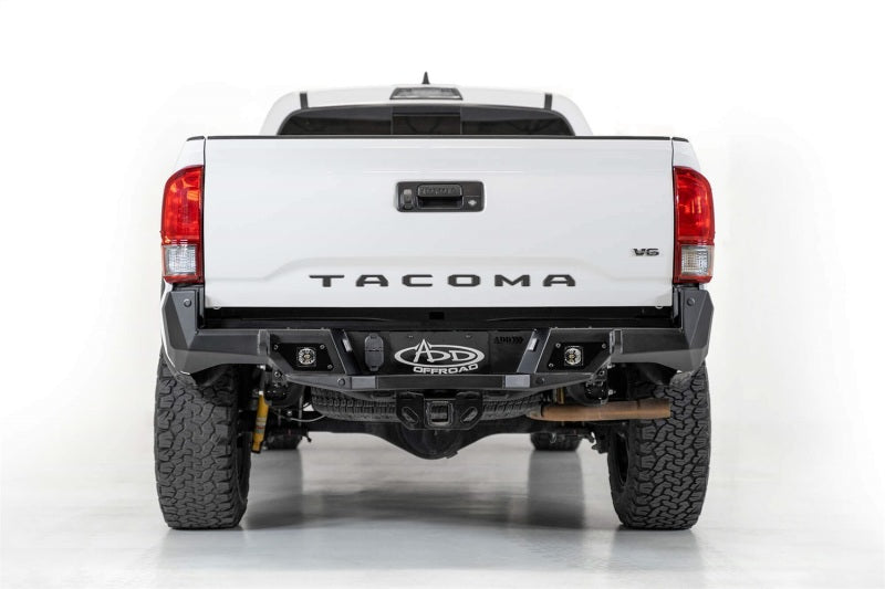 Addictive Desert Designs 16-19 Toyota Tacoma Stealth Fighter Rear Bumper w/ Backup Sensor Cutouts Bumpers - Steel Addictive Desert Designs