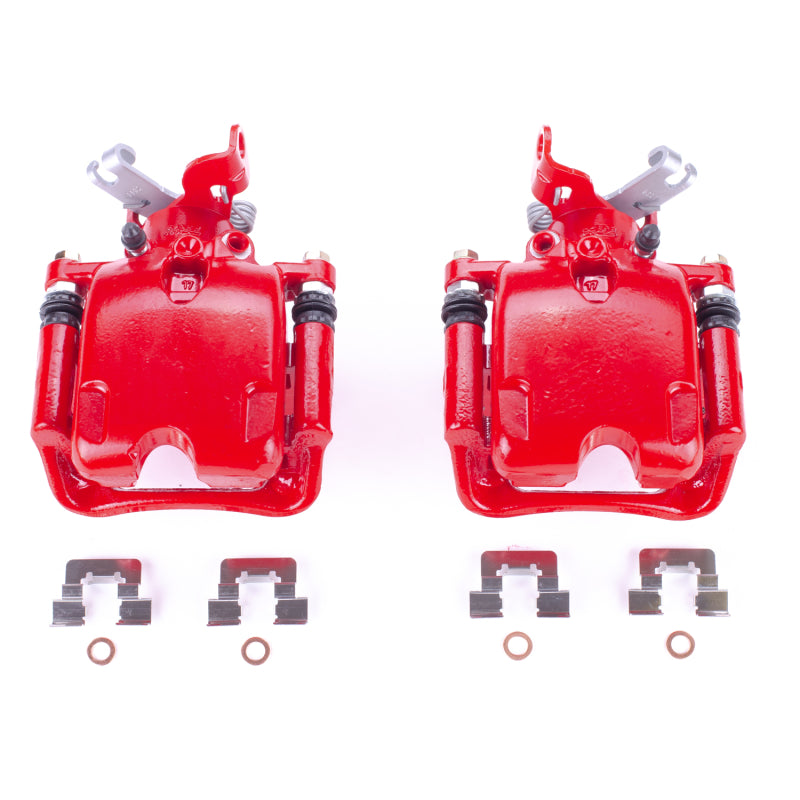 Power Stop 10-16 Buick LaCrosse Rear Red Caliper - Pair w/Bracket Brake Calipers - Perf PowerStop