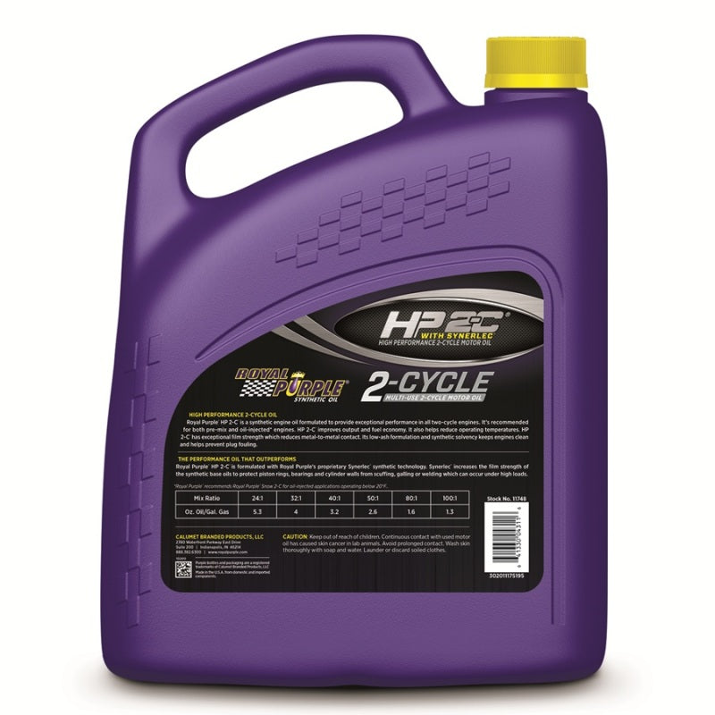 Royal Purple HP 2-C Synthetic 2-Cycle Motor Oil - 1 Gallon Motor Oils Royal Purple