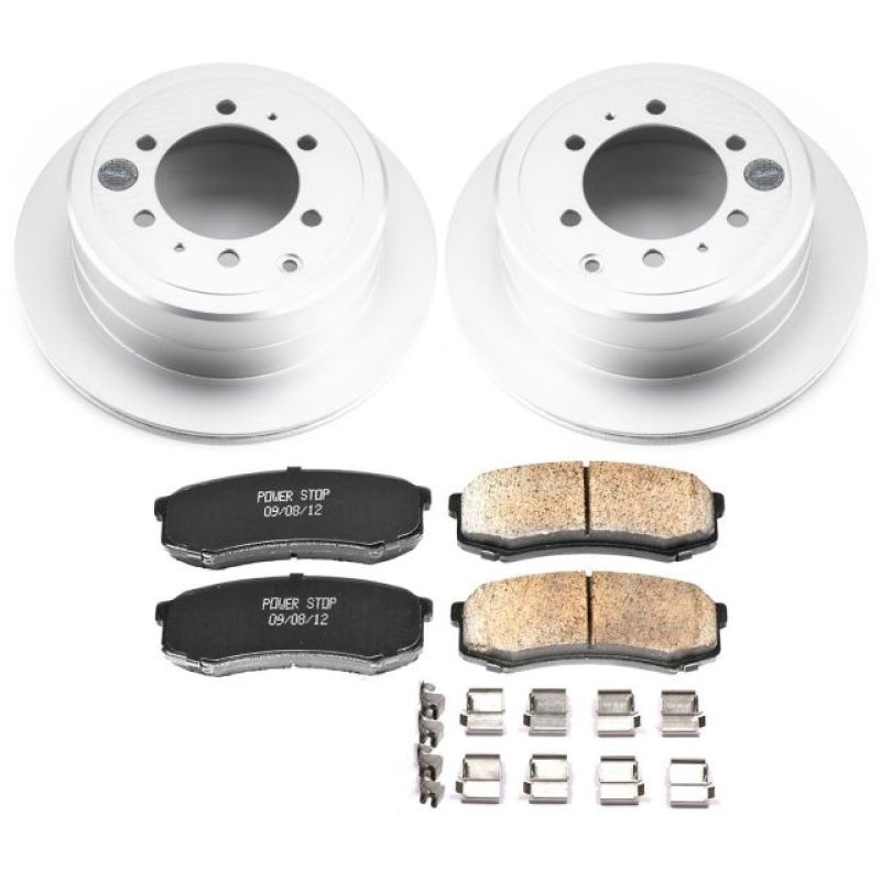 Power Stop 96-97 Lexus LX450 Rear Z17 Evolution Geomet Coated Brake Kit Brake Kits - Performance Blank PowerStop