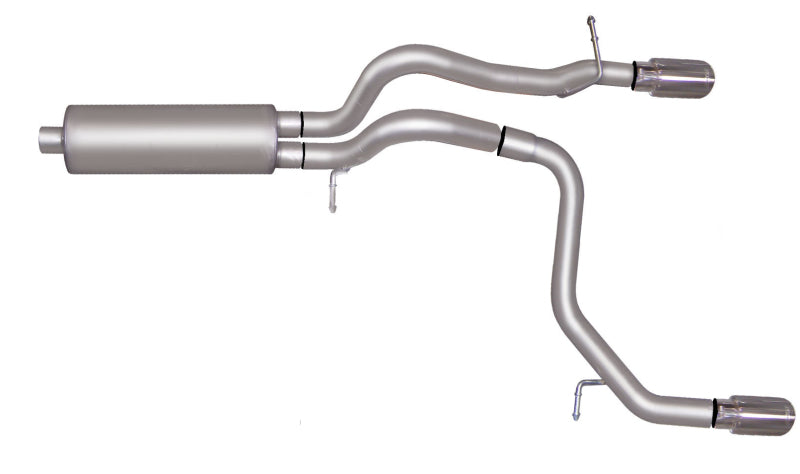 Gibson 08-10 Hummer H3 Alpha 5.3L 2.5in Cat-Back Dual Split Exhaust - Stainless Catback Gibson