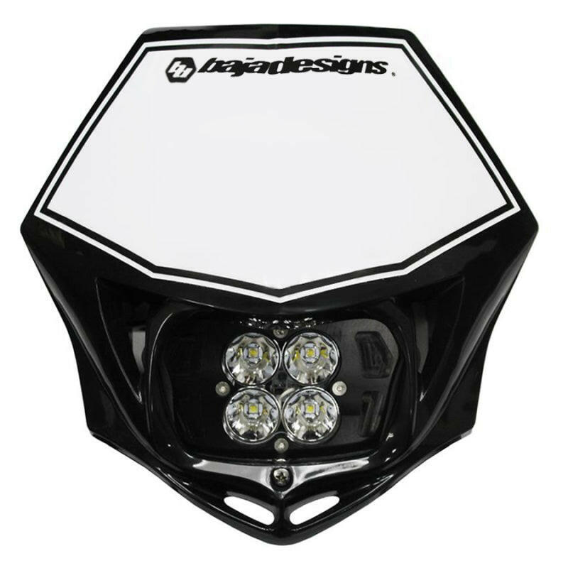 Baja Designs Motorcycle Race Light LED AC Black Squadron Sport Light Bars & Cubes Baja Designs
