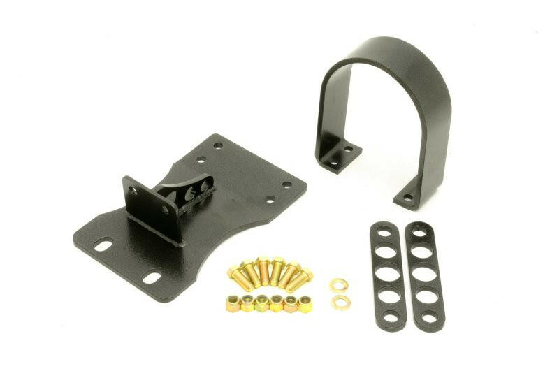 BMR 10-15 5th Gen Camaro V8 Manual/V6 Auto Front Driveshaft Safety Loop - Black Hammertone Driveshaft Loops BMR Suspension