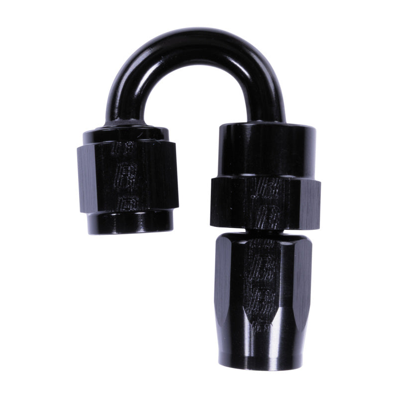 Russell 4AN ProClassic 180 Degree Hose End - Black Fittings Russell