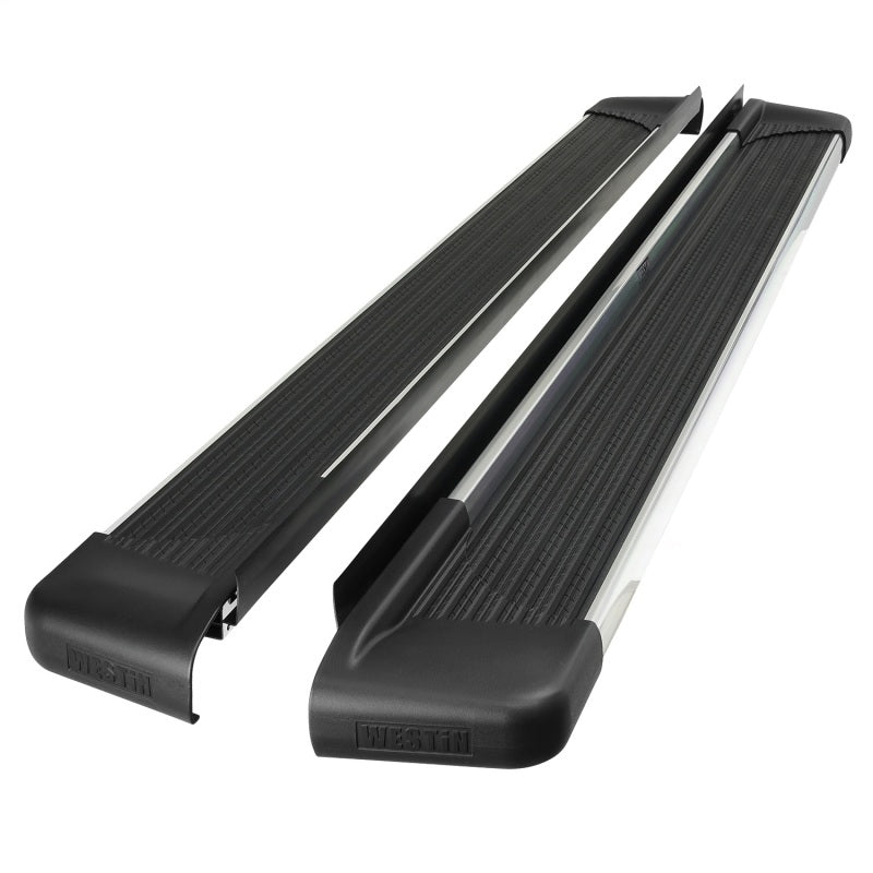Westin SG6 Polished Aluminum Running Boards 85.50 in Running Boards Westin