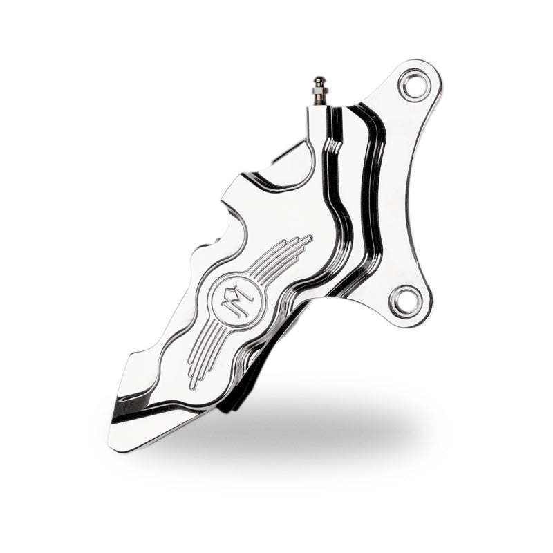 Performance Machine Caliper 112x6B Right - For 11.5in Disc - Chrome Brake Calipers - Perf Performance Machine