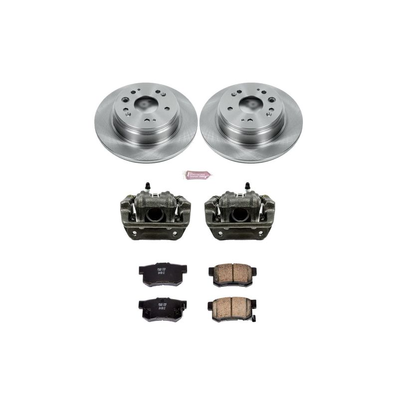 Power Stop 02-04 Honda CR-V Rear Autospecialty Brake Kit w/Calipers Brake Kits - OE PowerStop