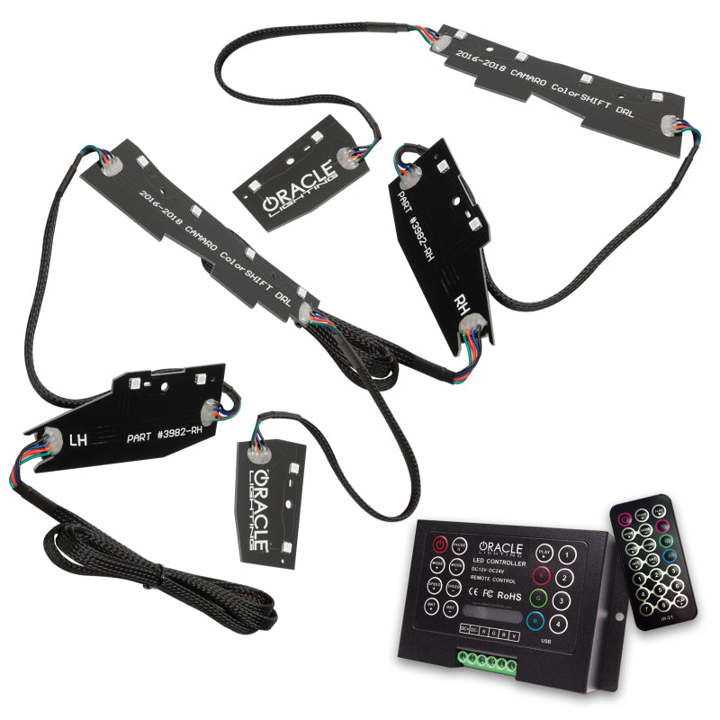 Oracle 16-18 Chevy Camaro RGB+W Headlight DRL Upgrade Kit - ColorSHIFT w/ 2.0 Controller Headlights ORACLE Lighting