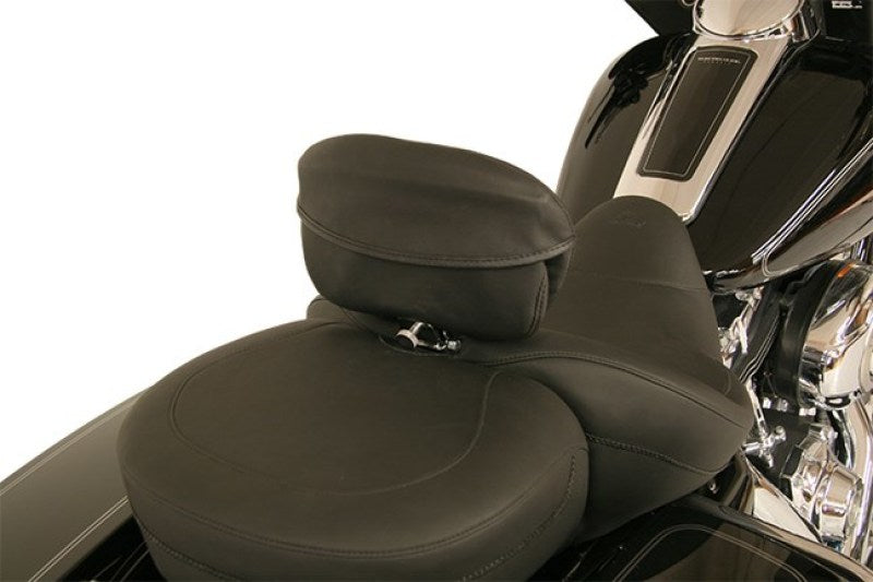Mustang Driver Backrest Sport Pouch Cover - Black Seat Covers Mustang Motorcycle
