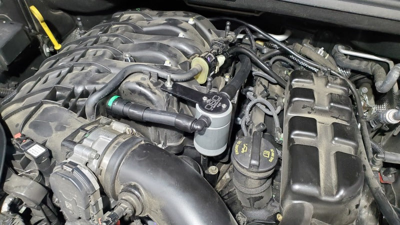 J&amp;L 16-25 Dodge Durango / Jeep Grand Cherokee 3.6L Oil Separator 3.0 Passenger Side - Clear Anod Oil Separators J&L