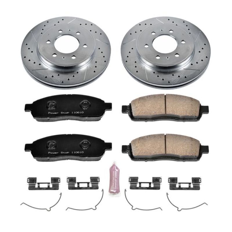 Power Stop 2009 Ford F-150 Front Z23 Evolution Sport Brake Kit Brake Kits - Performance D&S PowerStop