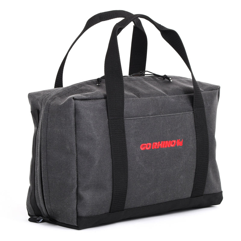 Go Rhino XVenture Gear Recovery Bag (7.5x11.5x18in. Closed) 12oz Waxed Canvas - Black Cargo Boxes & Bags Go Rhino
