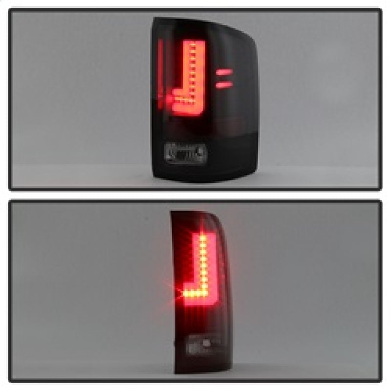 Spyder GMC Sierra 2016-2017 Light Bar LED Tail Lights - Black Smoke ALT-YD-GS16-LED-BSM Tail Lights SPYDER