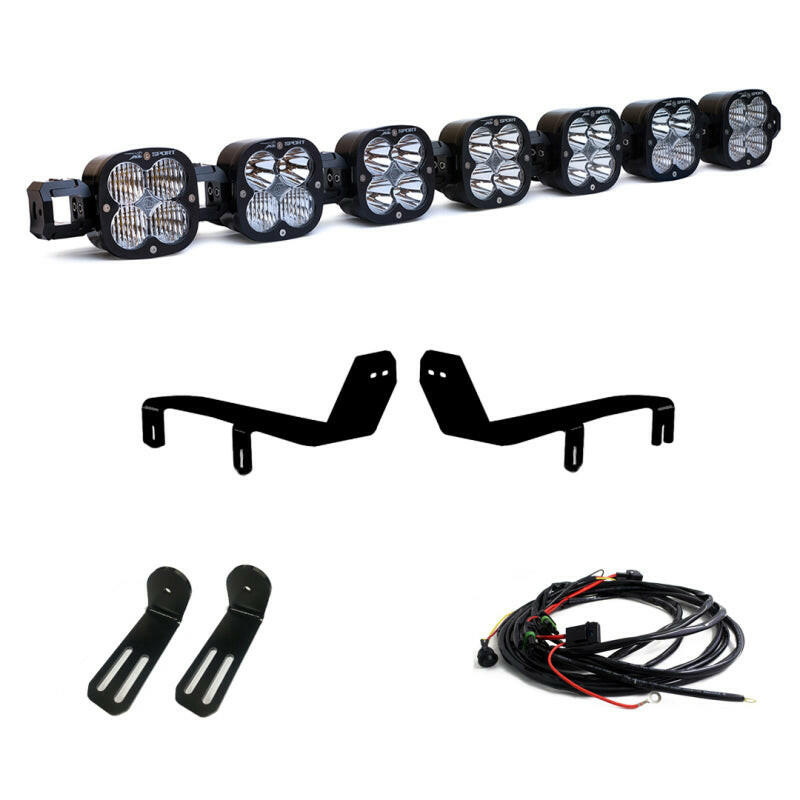 Baja Designs 17-19 7 XL Linkable LED Light Kit For Ford Super Duty Light Bars & Cubes Baja Designs