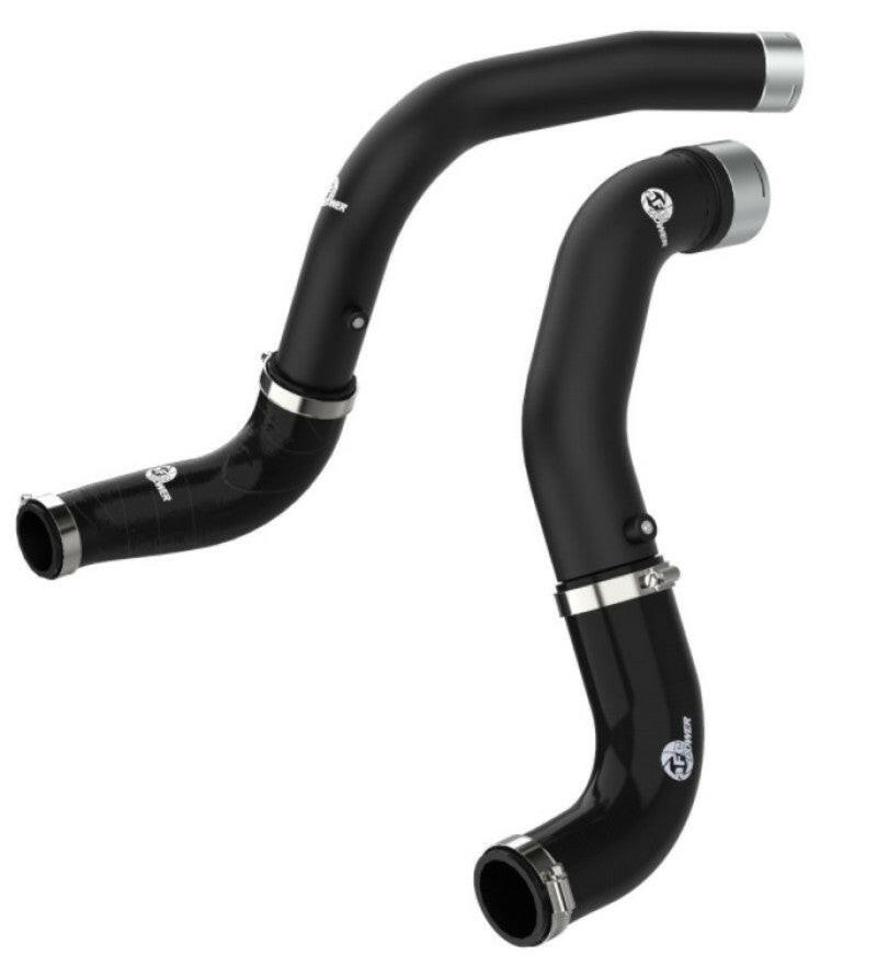 aFe BladeRunner Black 3in Intercooler Hot & Cold Side Pipe Kit 20-21 Jeep Wrangler V6-3.0L (td) Intercoolers aFe