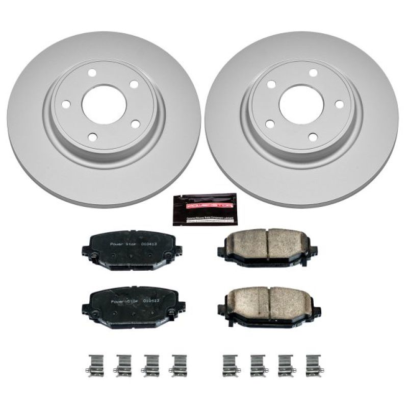 Power Stop 12-16 Chrysler Town & Country Rear Z17 Evolution Geomet Coated Brake Kit Brake Kits - Performance Blank PowerStop