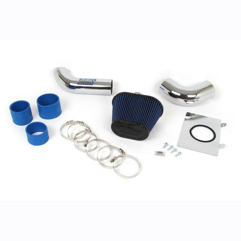 BBK 86-93 Mustang 5.0 Cold Air Intake Kit - Fenderwell Style - Chrome Finish Cold Air Intakes BBK