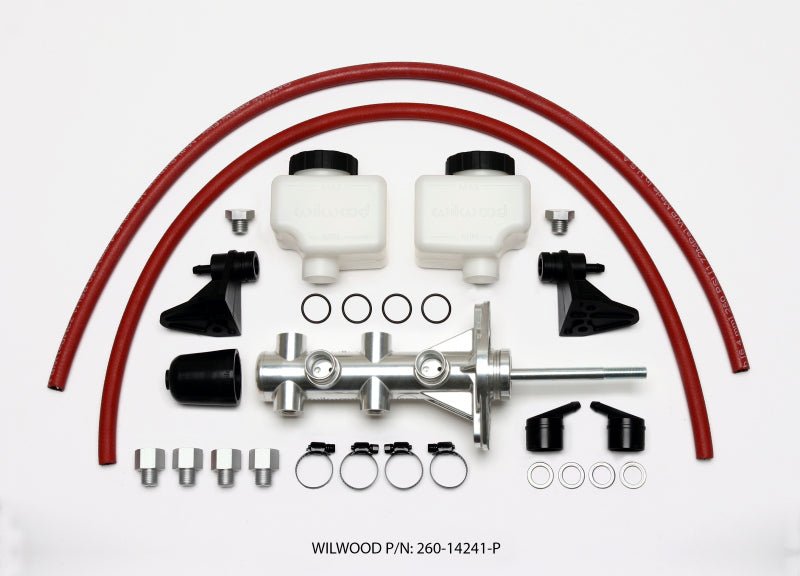 Wilwood Tandem Remote Master Cylinder - 7/8in Bore Ball Burnished Brake Master Cylinder Wilwood