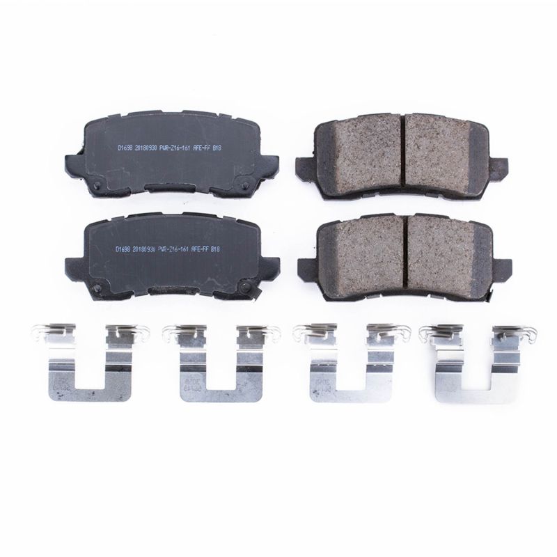 Power Stop 17-19 Acura MDX Rear Z17 Evolution Ceramic Brake Pads w/Hardware Brake Pads - OE PowerStop