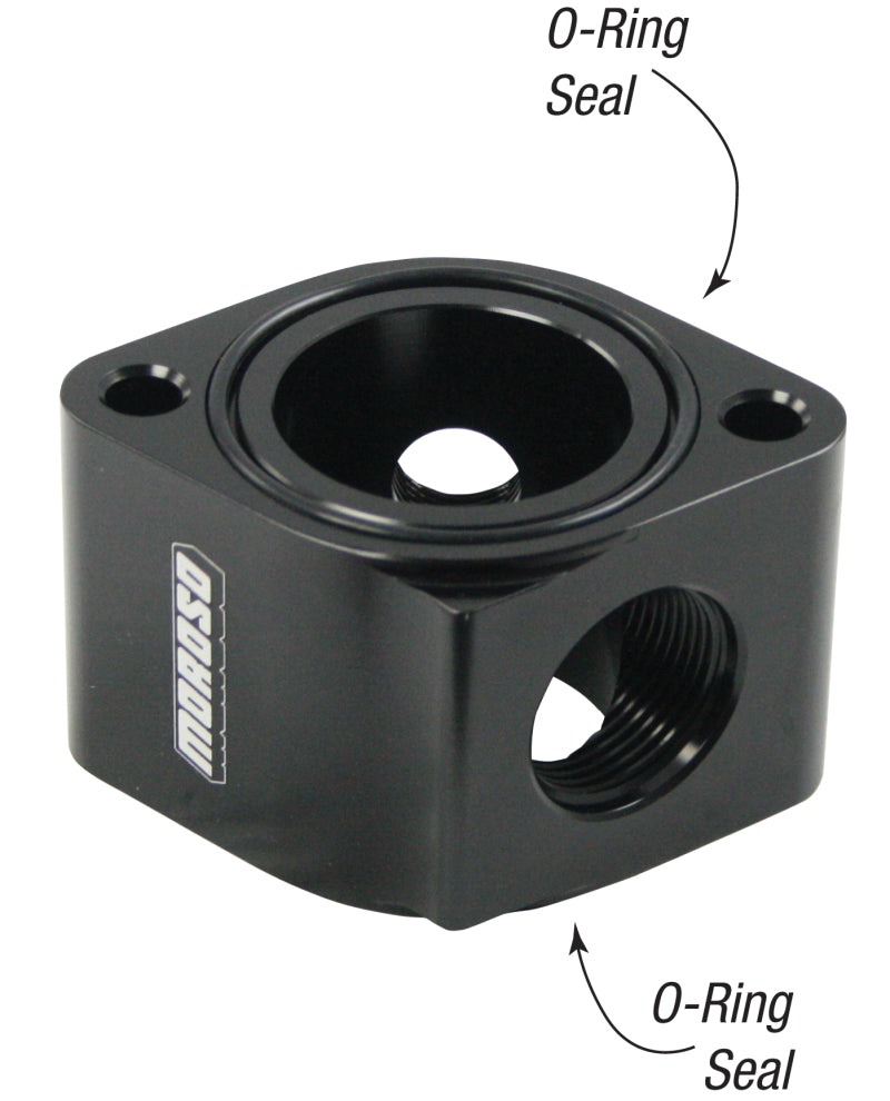 Moroso Filler Neck Manifold Housing -16An Female Port - Aluminum Coolant Fill Necks Moroso